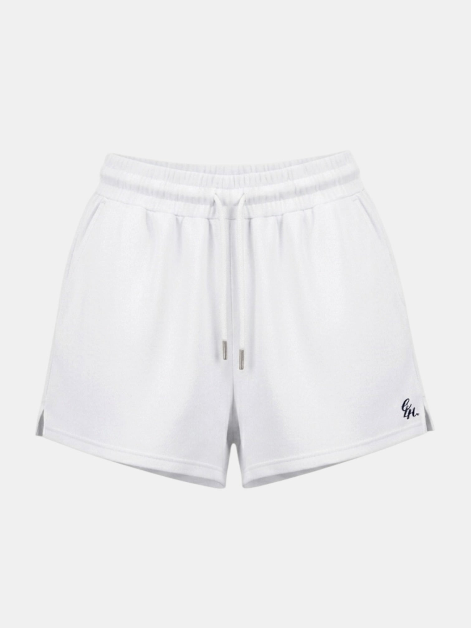heavy terry overfit short pants (white)