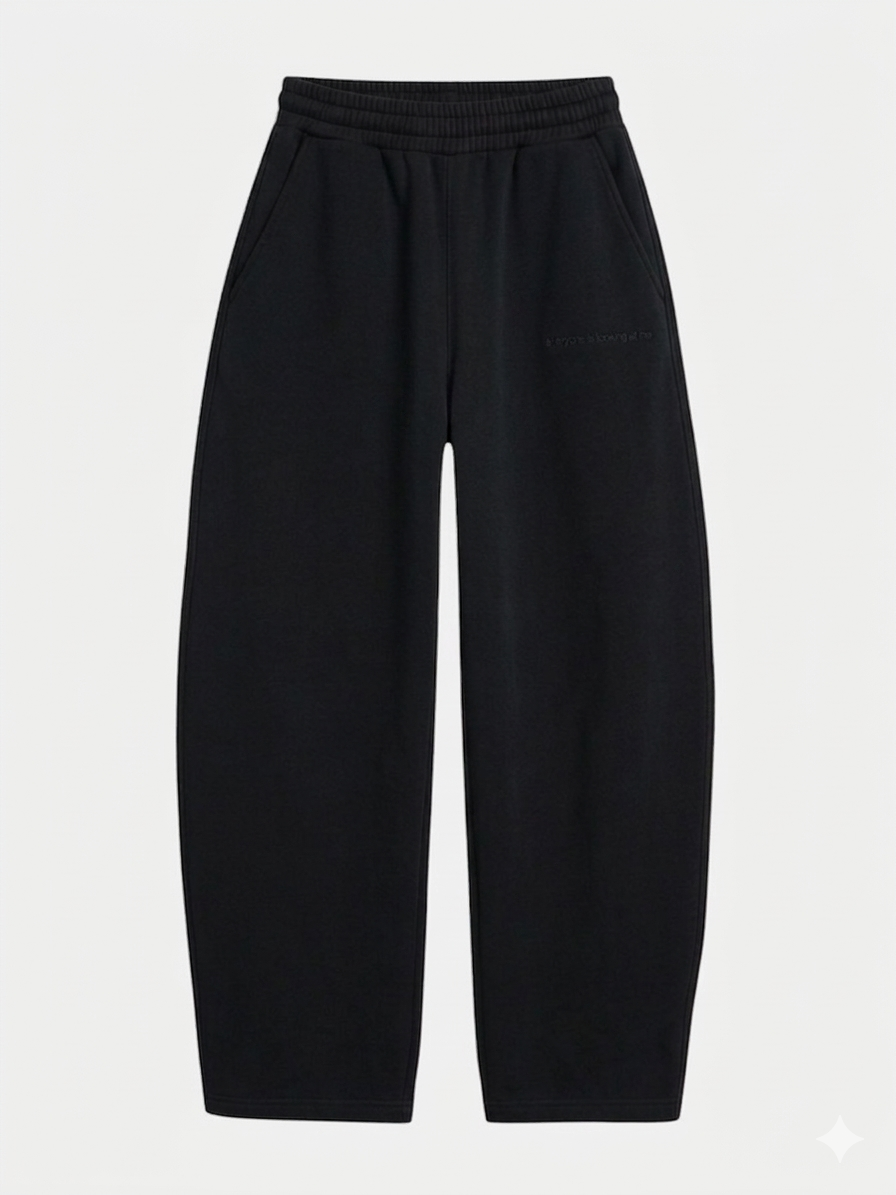 Eilm signature crop hoodie set up _Black