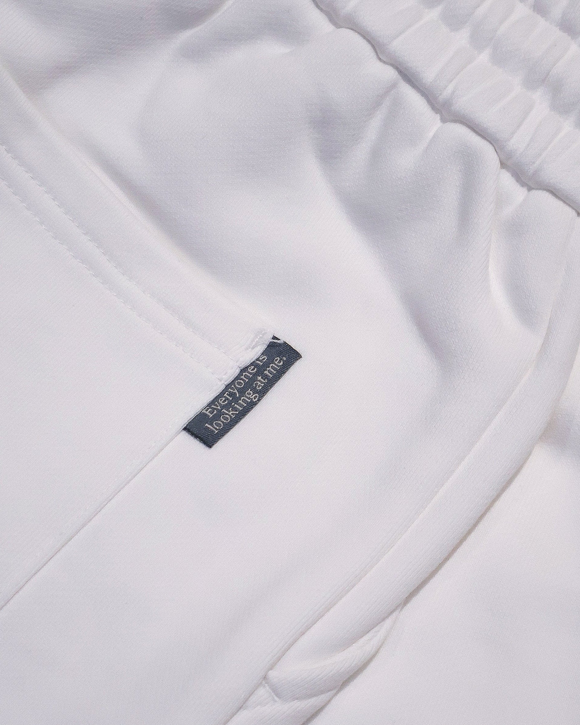 heavy terry overfit short pants (white)